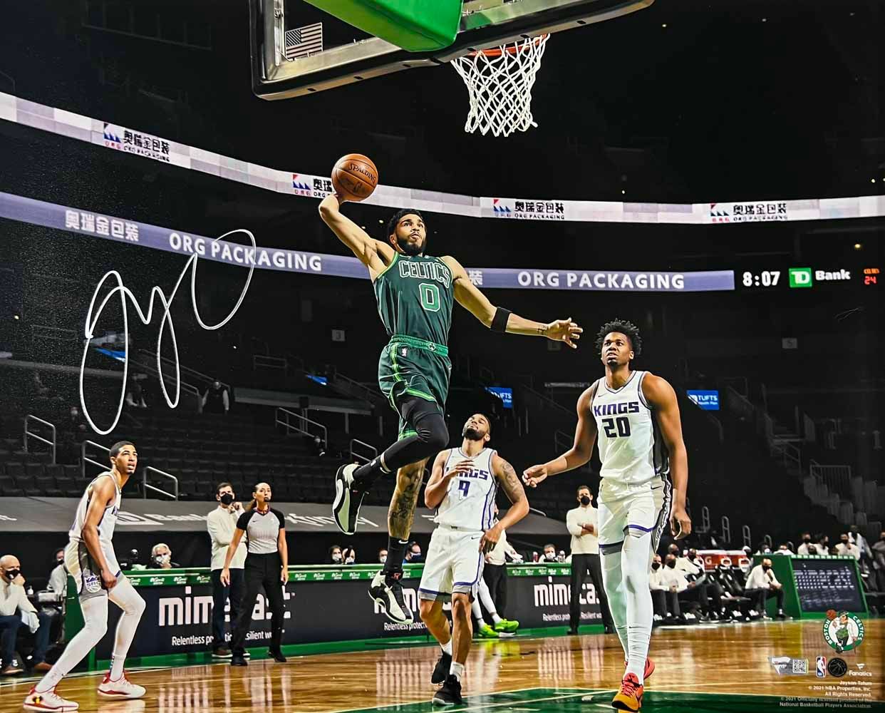 Jayson Tatum Autographed Boston Celtics 16x20 Photo Fanatics