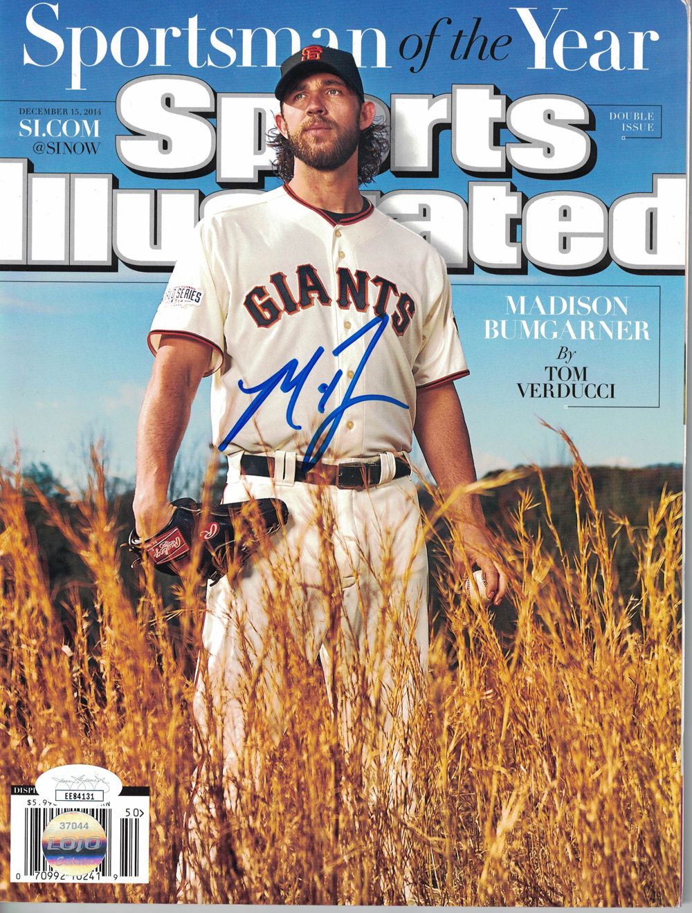 Madison Bumgarner Signed San Francisco Giants Sports Illustrated JSA