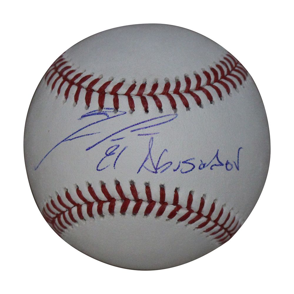 Ronald Acuna Autographed Atlanta Braves OML Baseball El Abusador BAS