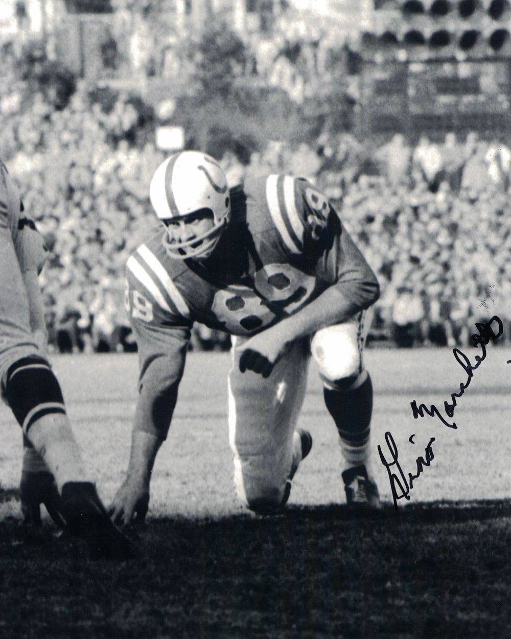 Gino Marchetti Autographed/Signed Baltimore Colts 8x10 Photo