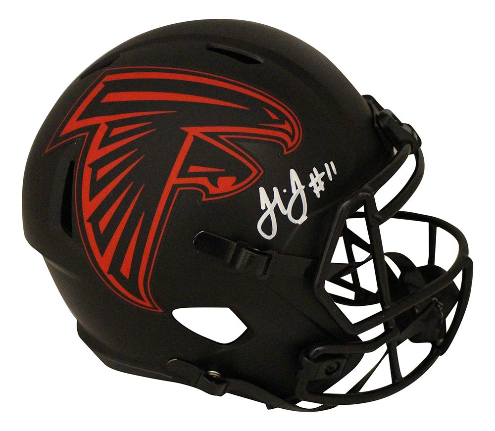 Julio Jones Autographed Atlanta Falcons F/S Eclipse Speed Helmet BAS