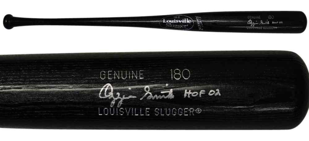 Ozzie Smith Autographed St Louis Cardinals Louisville Slugger Bat JSA