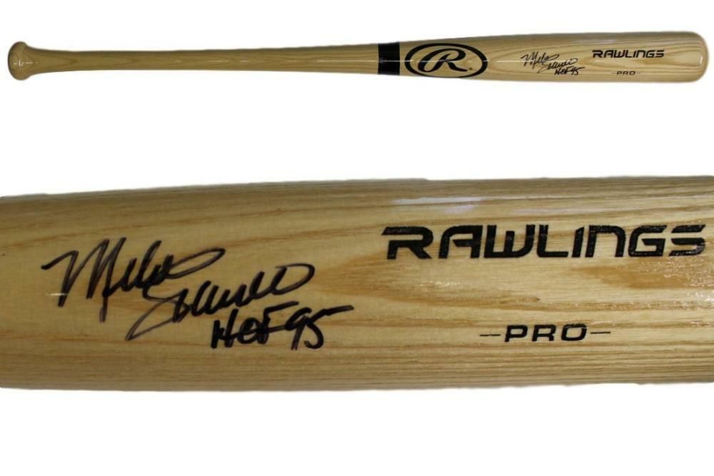 Mike Schmidt Autographed Philadelphia Phillies Blonde Rawlings Bat HOF FAN
