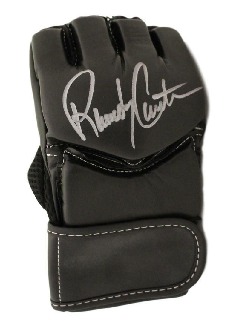 Randy Couture Autographed UFC Century Black Right Handed L/XL Glove BAS
