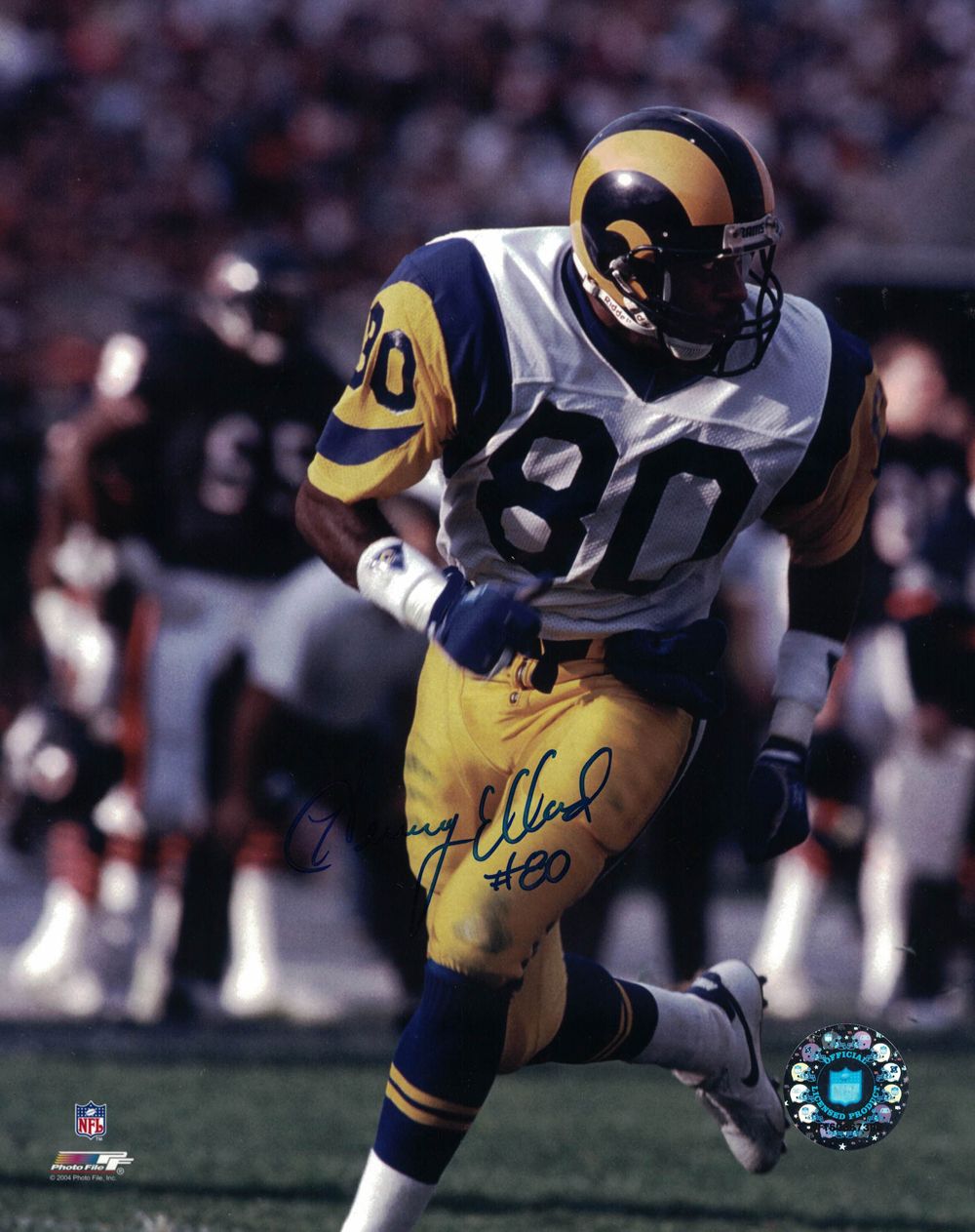 Henry Ellard Autographed/Signed Los Angeles Rams 8x10 Photo