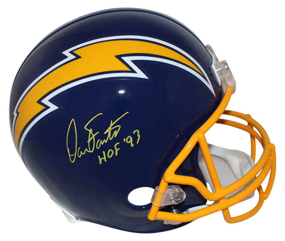 Dan Fouts Autographed/Signed San Diego Chargers Replica Helmet HOF JSA