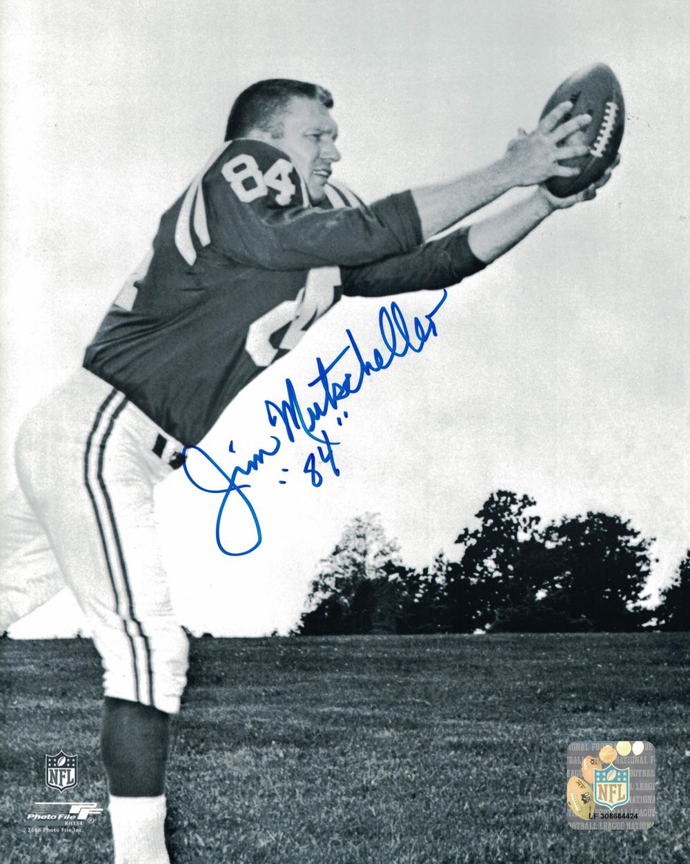 Jim Mutscheller Autographed/Signed Baltimore Colts 8x10 Photo