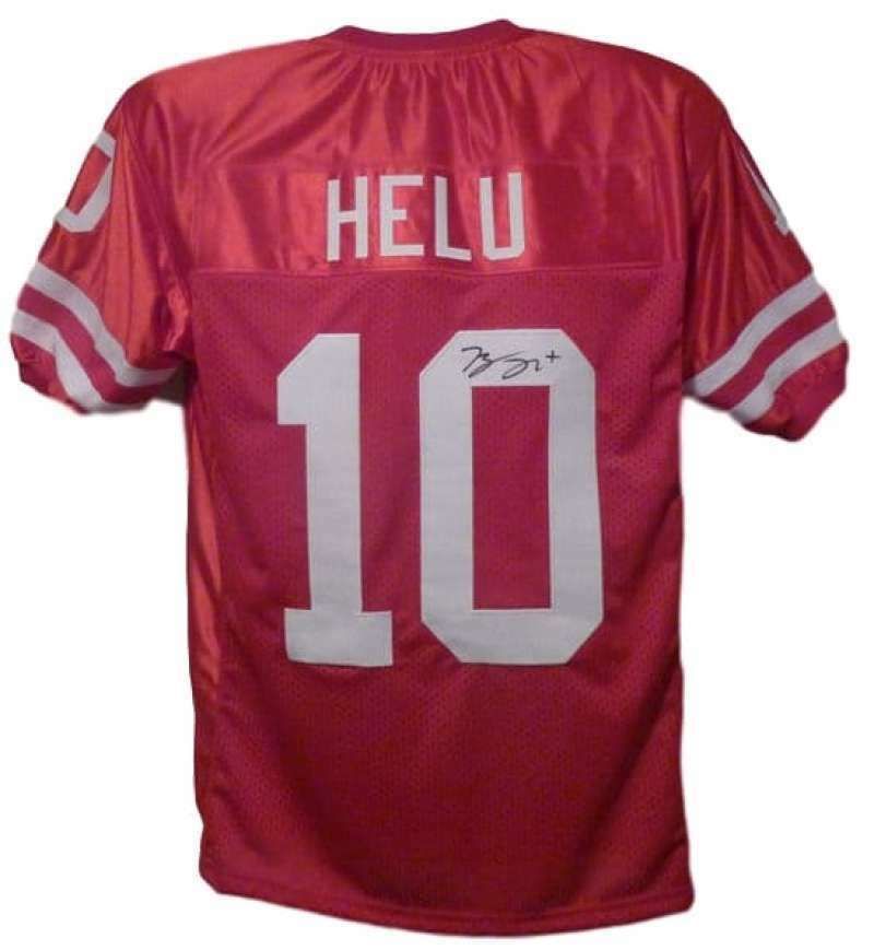 Roy Helu Autographed Nebraska Cornhuskers red size XL jersey