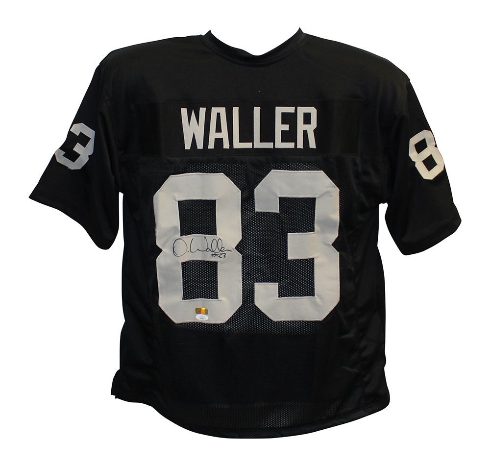 Darren Waller Autographed/Signed Pro Style Black XL Jersey JSA