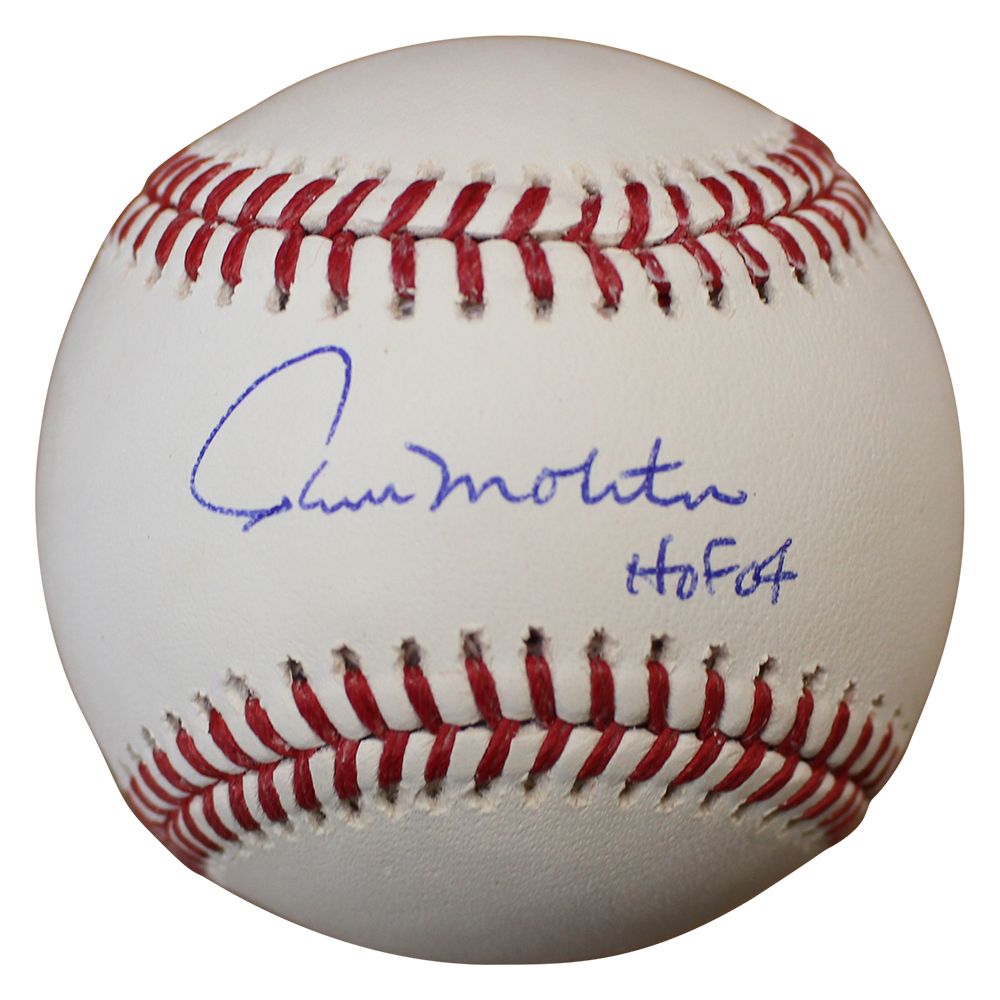 Paul Molitor Autographed/Signed Milwaukee Brewers OML Baseball HOF BAS