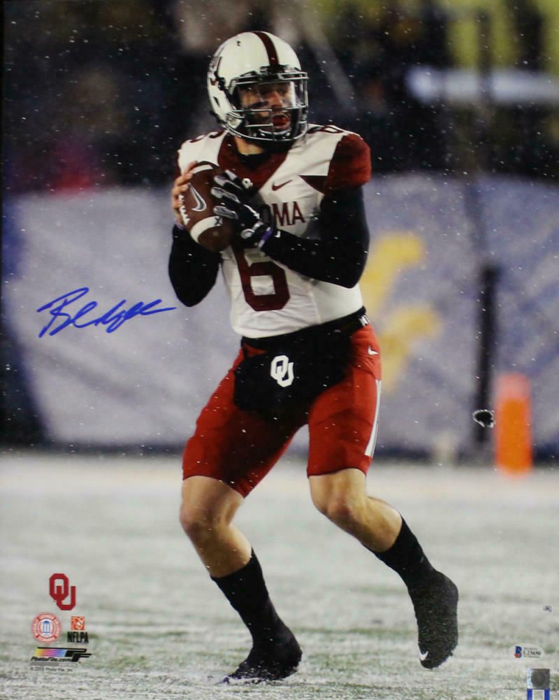 Baker Mayfield Autographed Oklahoma Sooners 16x20 Photo BAS