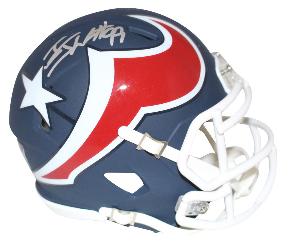 JJ Watt Autographed/Signed Houston Texans AMP Mini Helmet JSA