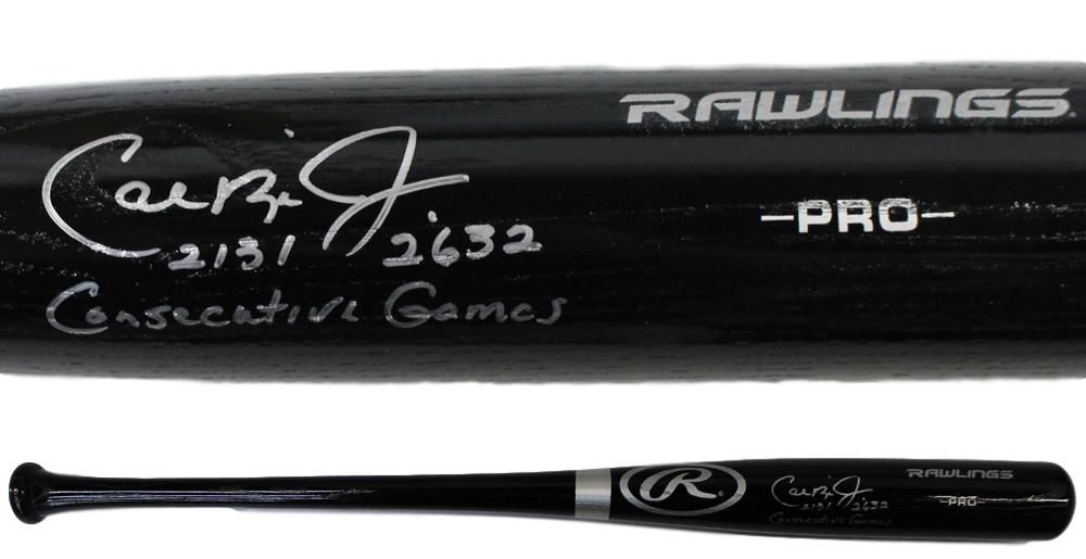 Cal Ripken Jr Signed Baltimore Orioles Rawlings Black Bat 2131/2632 JSA
