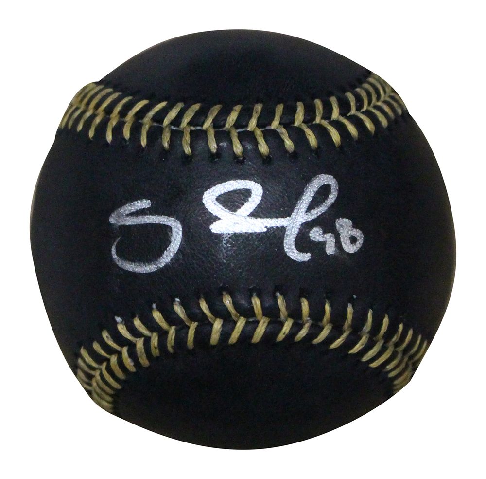 Pablo Sandoval Autographed San Francisco Giants OML Black Baseball Beckett