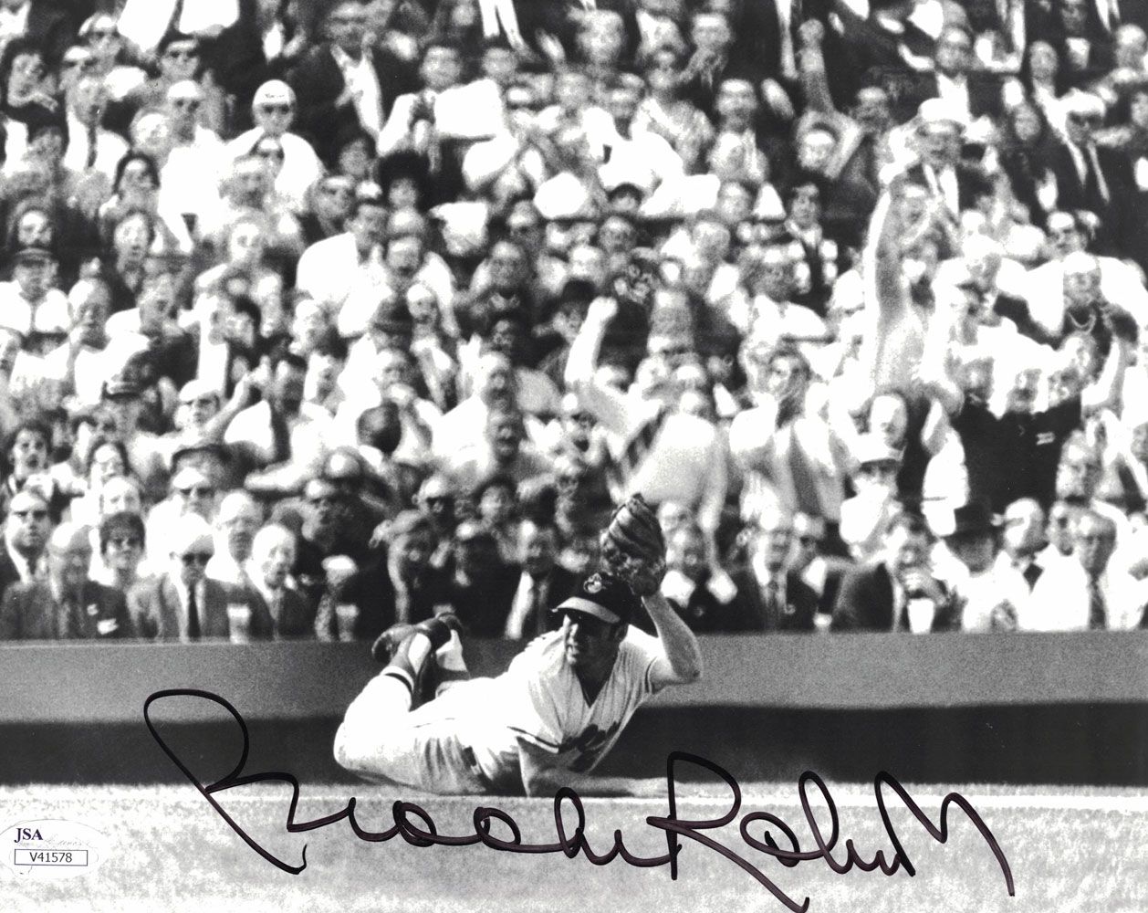 Brooks Robinson Autographed/Signed Baltimore Orioles 8x10 Photo JSA