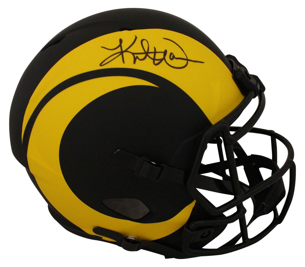 Kurt Warner Autographed St Louis Rams F/S Eclipse Speed Helmet BAS