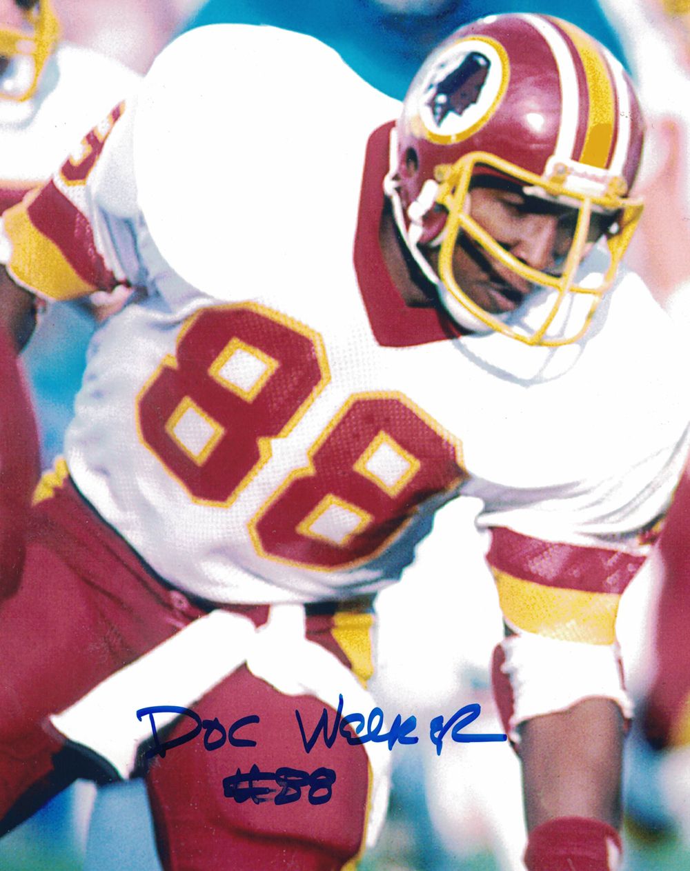 Doc Walker Autographed/Signed Washington Redskins 8x10 Photo