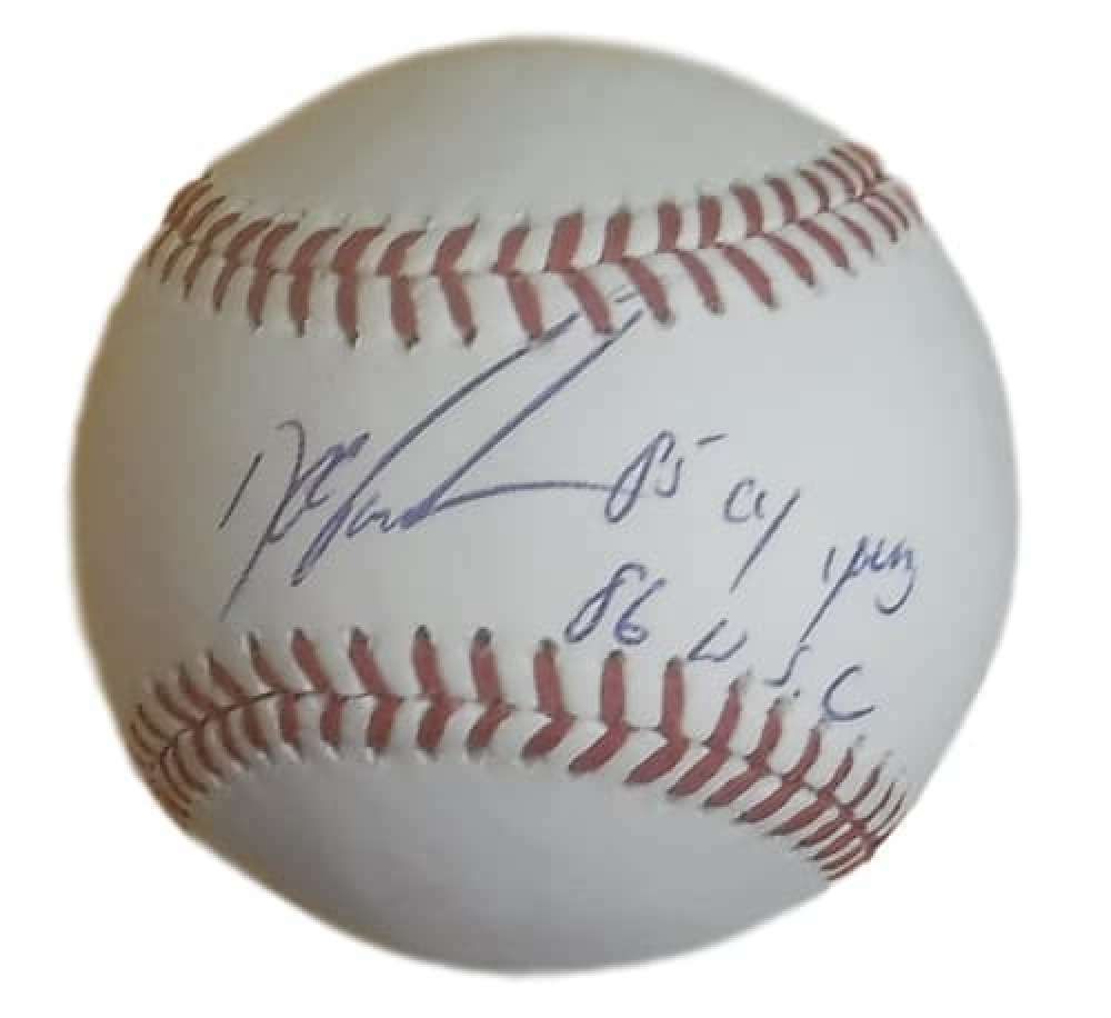 Dwight Gooden Autographed New York Mets OML Baseball (2 insc) JSA