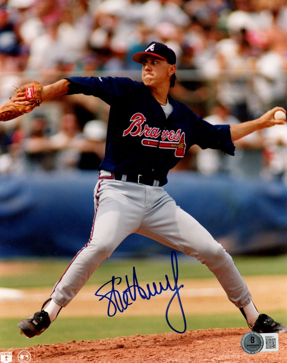 Steve Avery Autographed/Signed Atlanta Braves 8x10 Photo BAS 45215