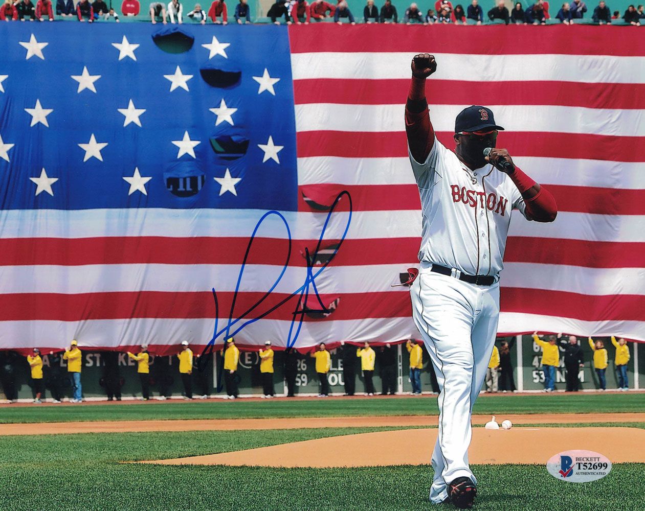 David Ortiz Autographed/Signed Boston Red Sox 8x10 Photo BAS