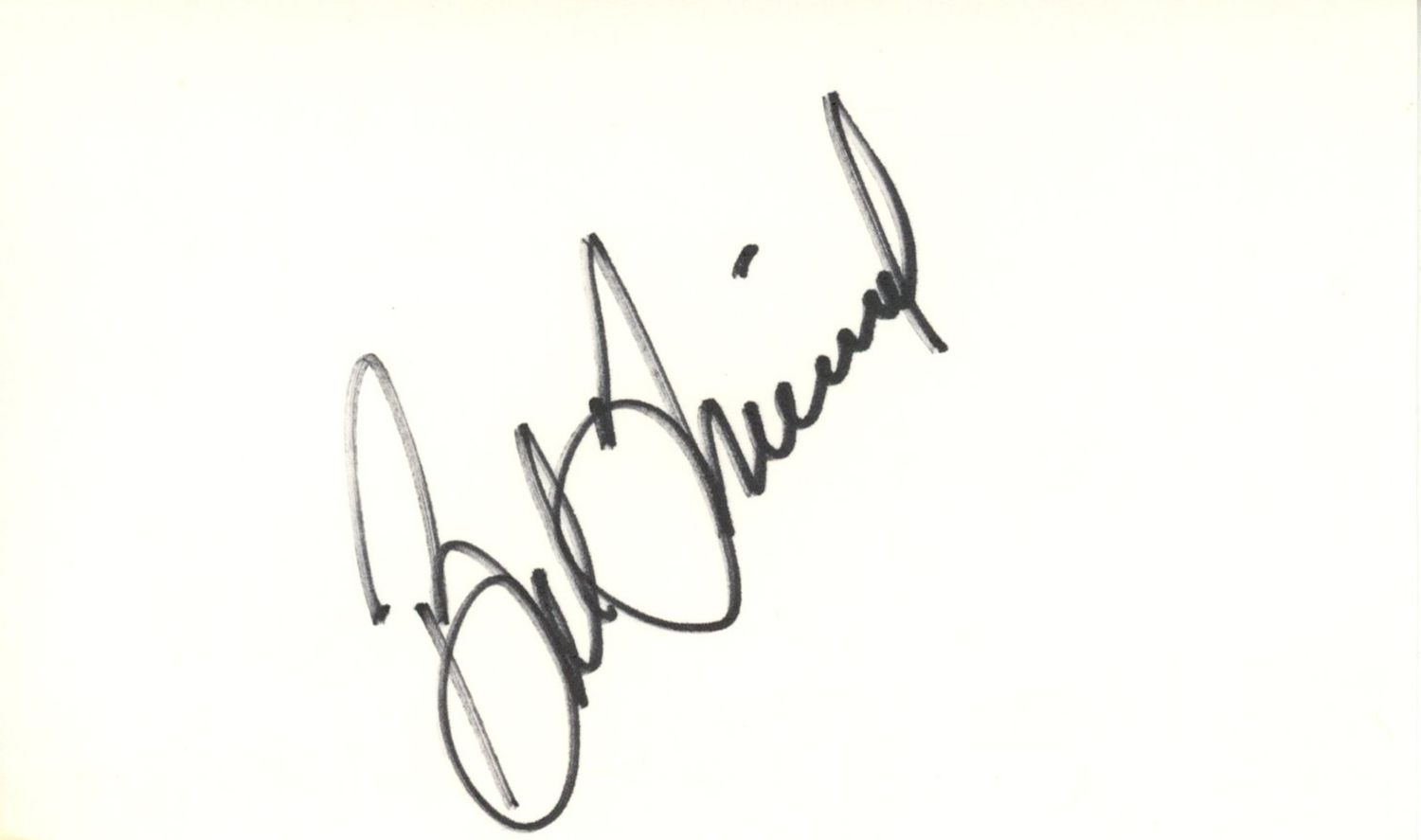 Bob Friend Autographed/Signed Pittsburgh Pirates Index Card BAS 45363