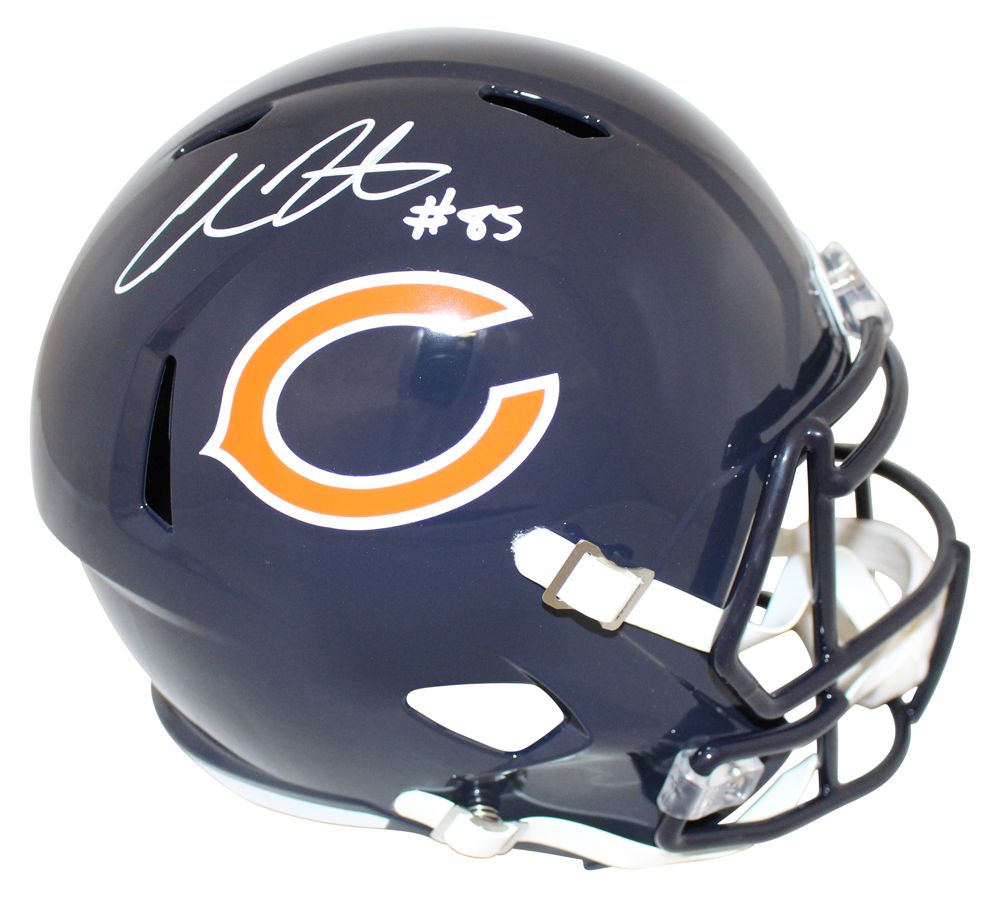 Cole Kmet Autographed/Signed Chicago Bears F/S Speed Helmet BAS