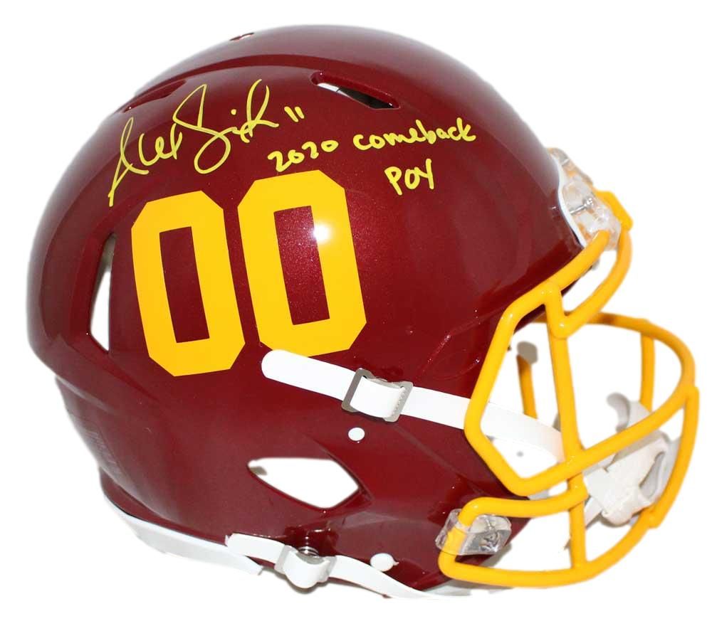 Alex Smith Signed Washington Football Team Authentic 2020 Helmet COPY BAS