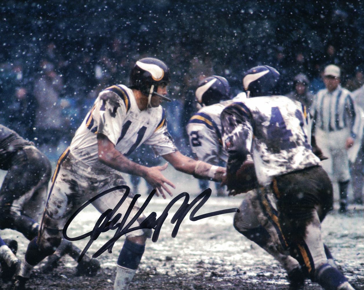 Joe Kapp Autographed/Signed Minnesota Vikings 8x10 Photo
