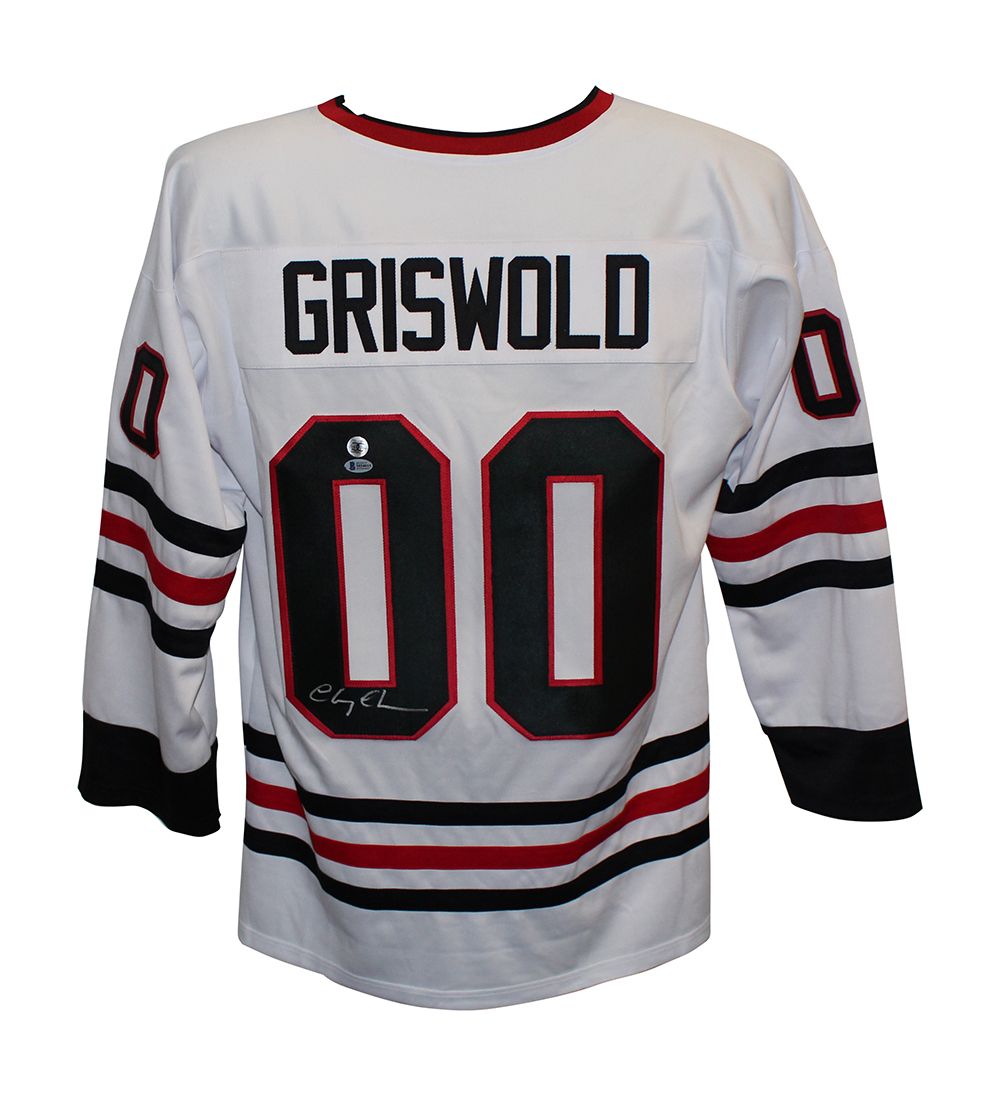 Chevy Chase Autographed/Signed Pro Style White XL Jersey BAS