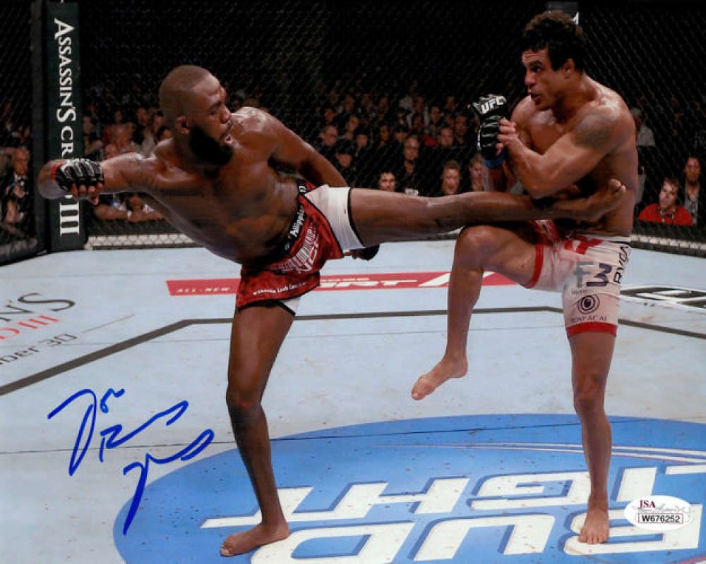 Jon Bones Jones Autographed UFC 8x10 vs Vitor Belfort JSA