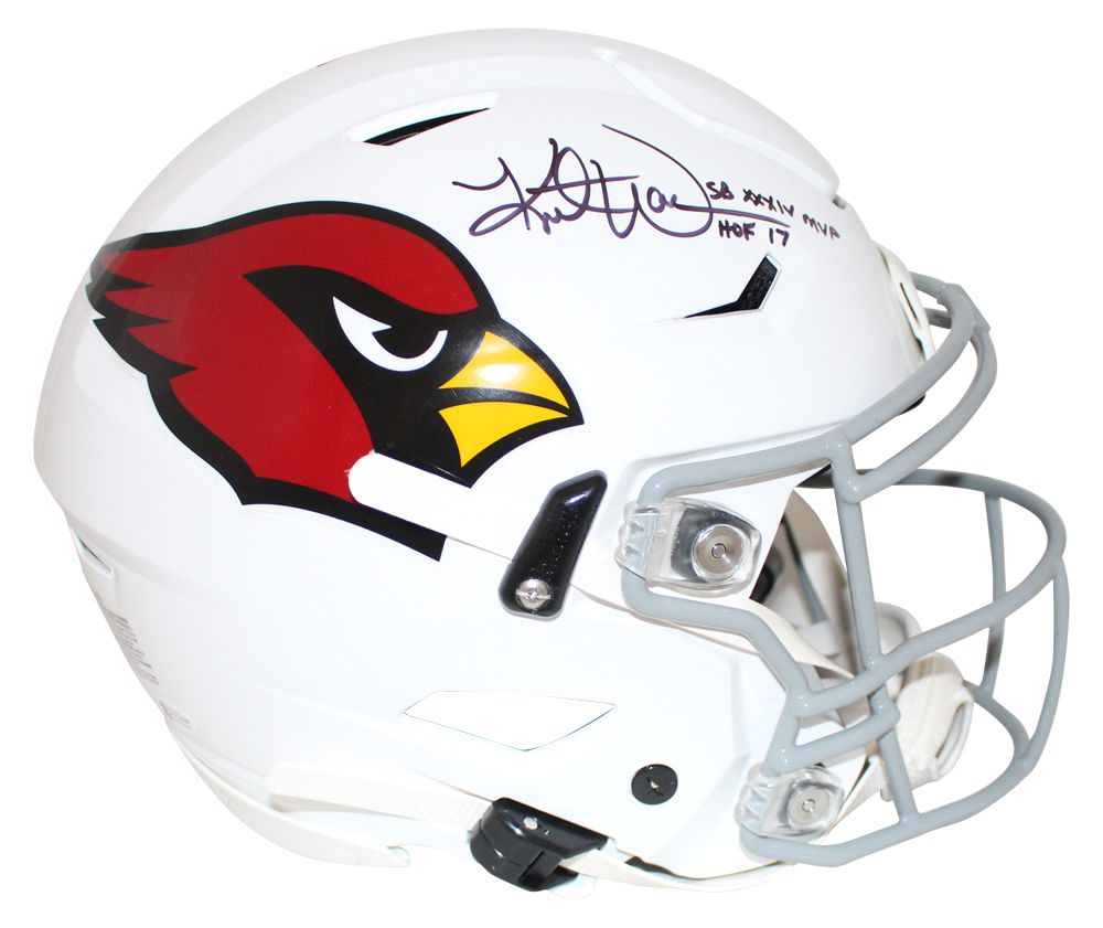 Kurt Warner Signed Cardinals Authentic Speed Flex Helmet MVP HOF BAS