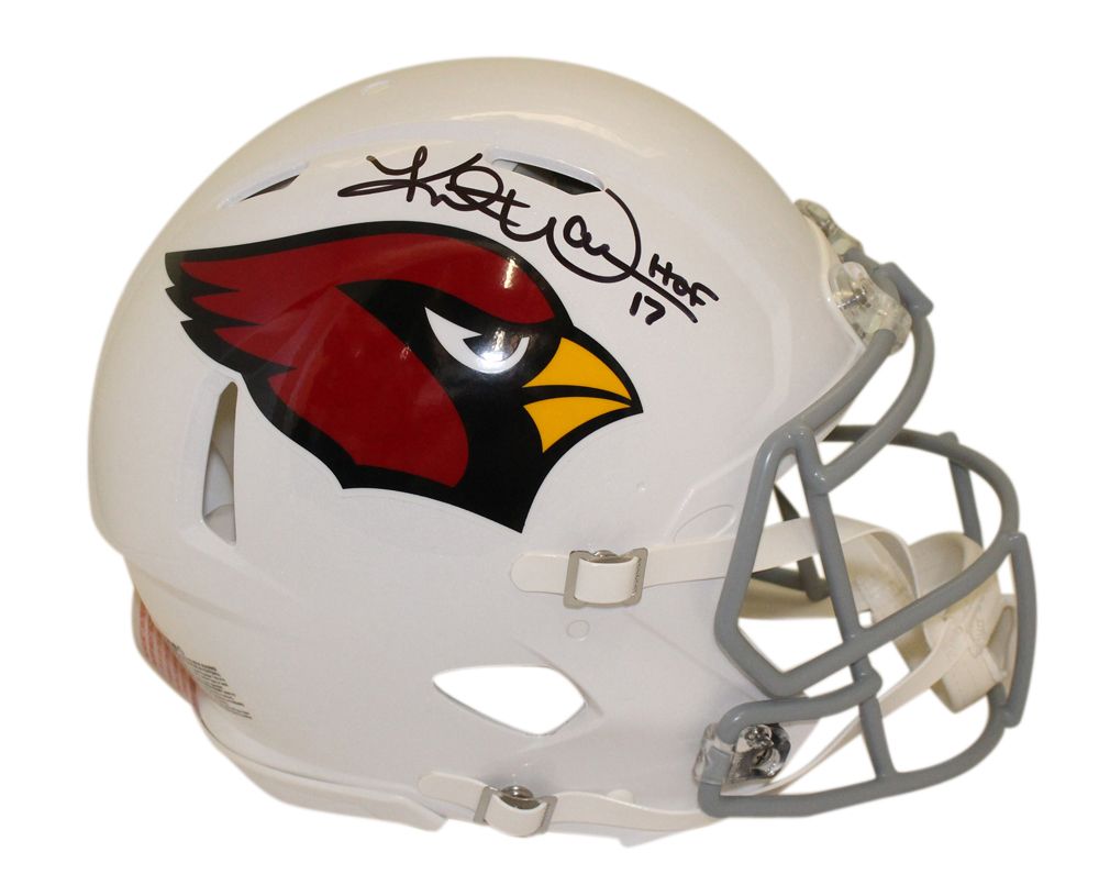 Kurt Warner Signed Arizona Cardinals Authentic Speed Helmet HOF Beckett