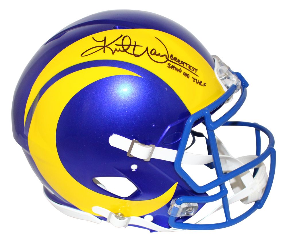 Kurt Warner Signed St Louis Rams Authentic 2020 Speed Helmet GSOT BAS