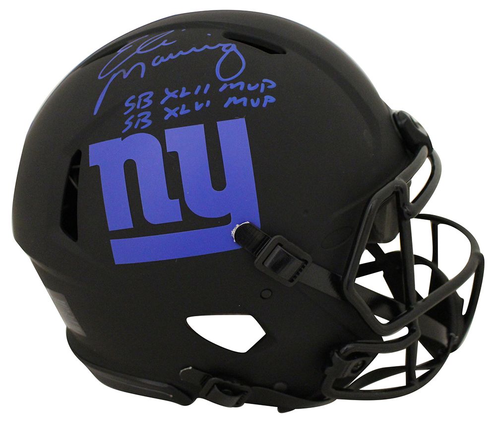 Eli Manning Signed New York Giants Authentic Eclipse Helmet SB MVP FAN