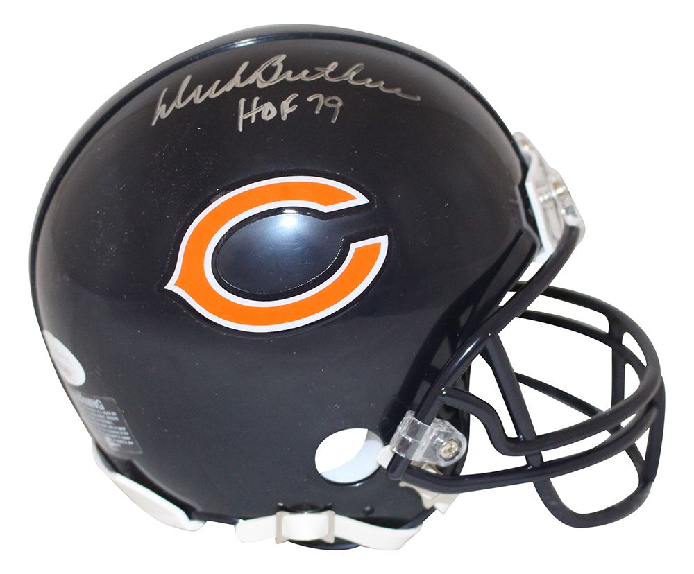 Dick Butkus Autographed/Signed Chicago Bears Mini Helmet HOF JSA