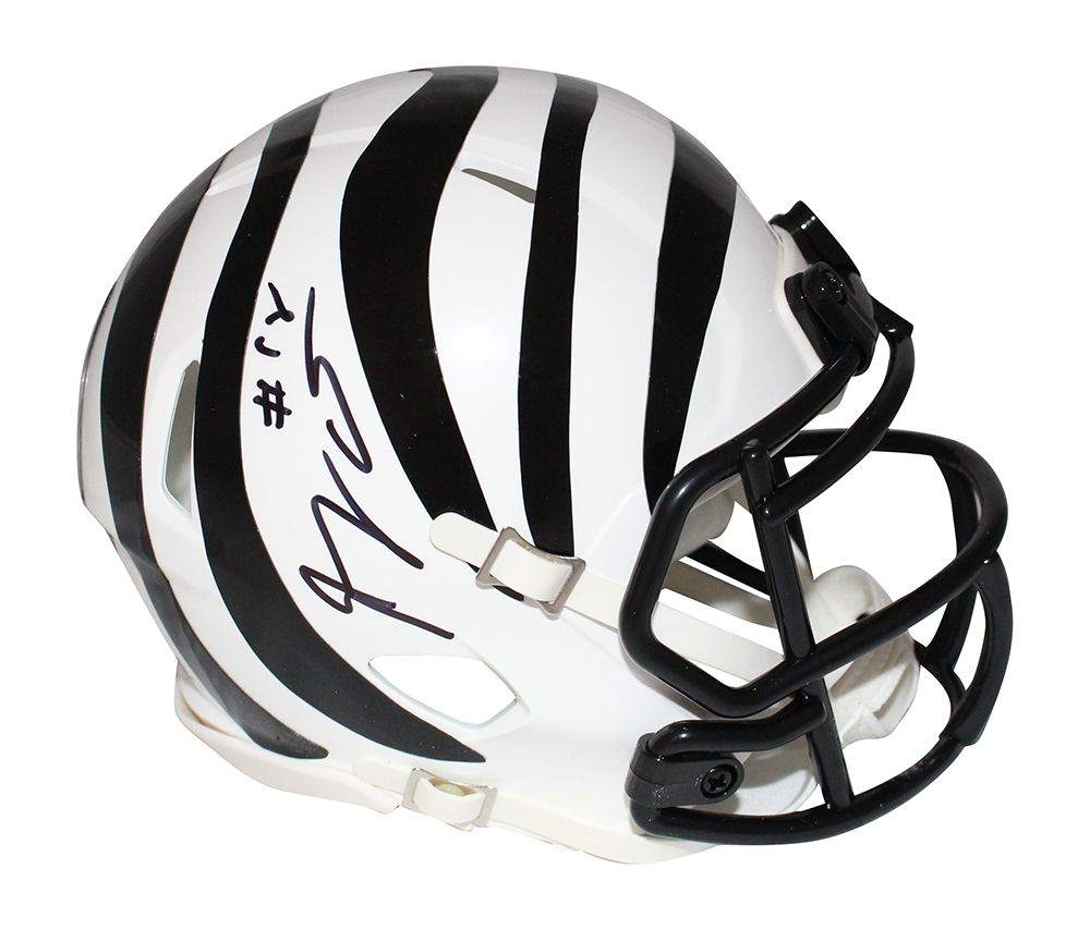 AJ Green Autographed Cincinnati Bengals Alt 22 Mini Helmet Beckett