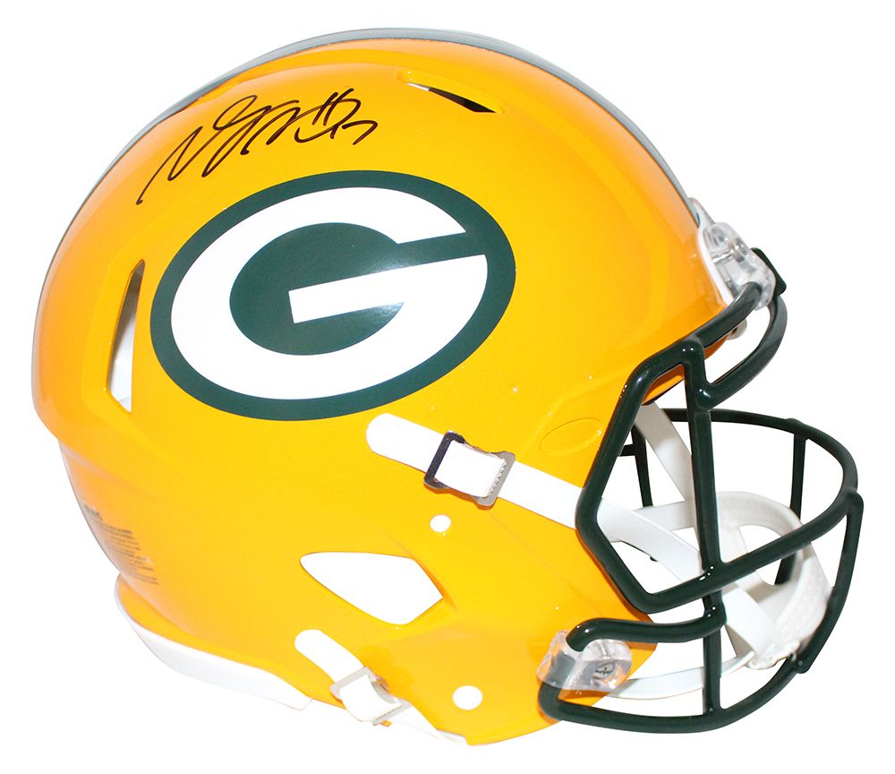 Davante Adams Autographed Green Bay Packers Authentic Speed Helmet JSA