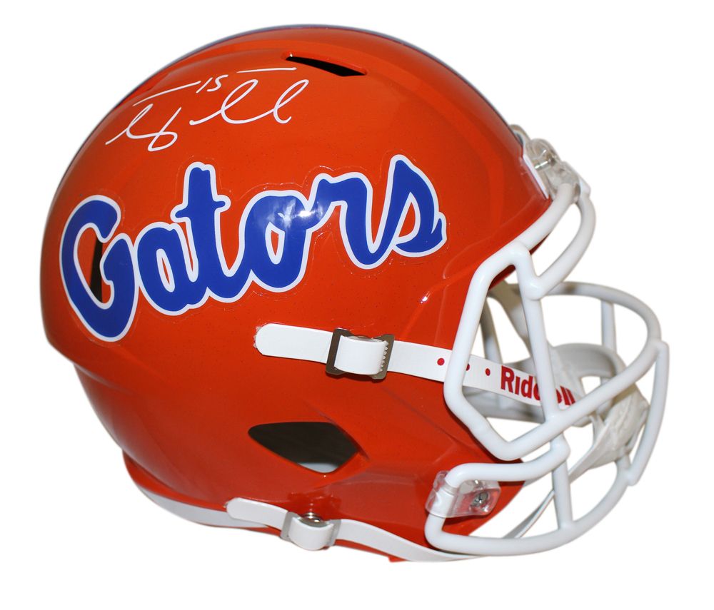 Tim Tebow Autographed Florida Gators Orange F/S Helmet BAS