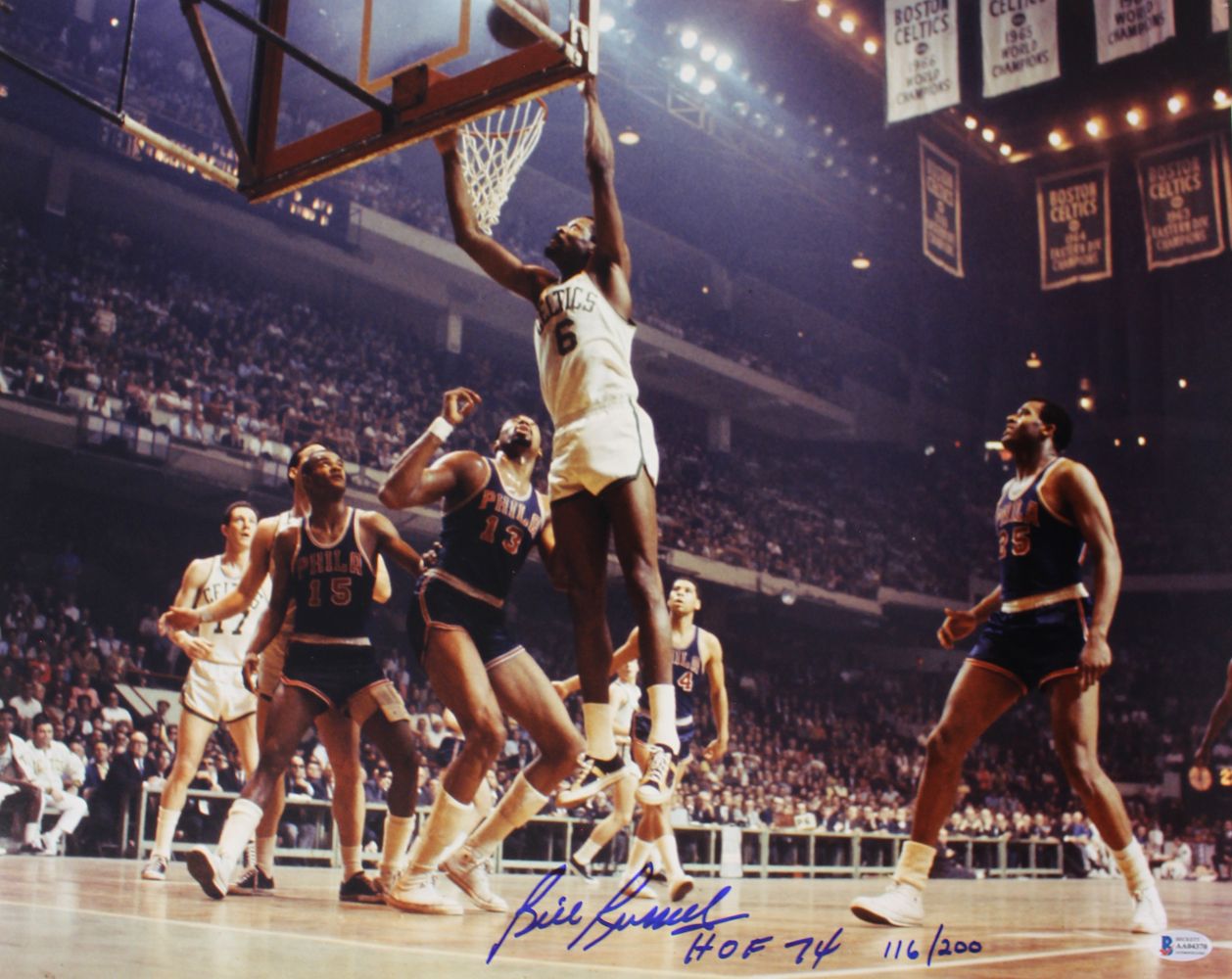 Bill Russell Autographed Boston Celtics 16x20 Photo LE 116/200 HOF Beckett
