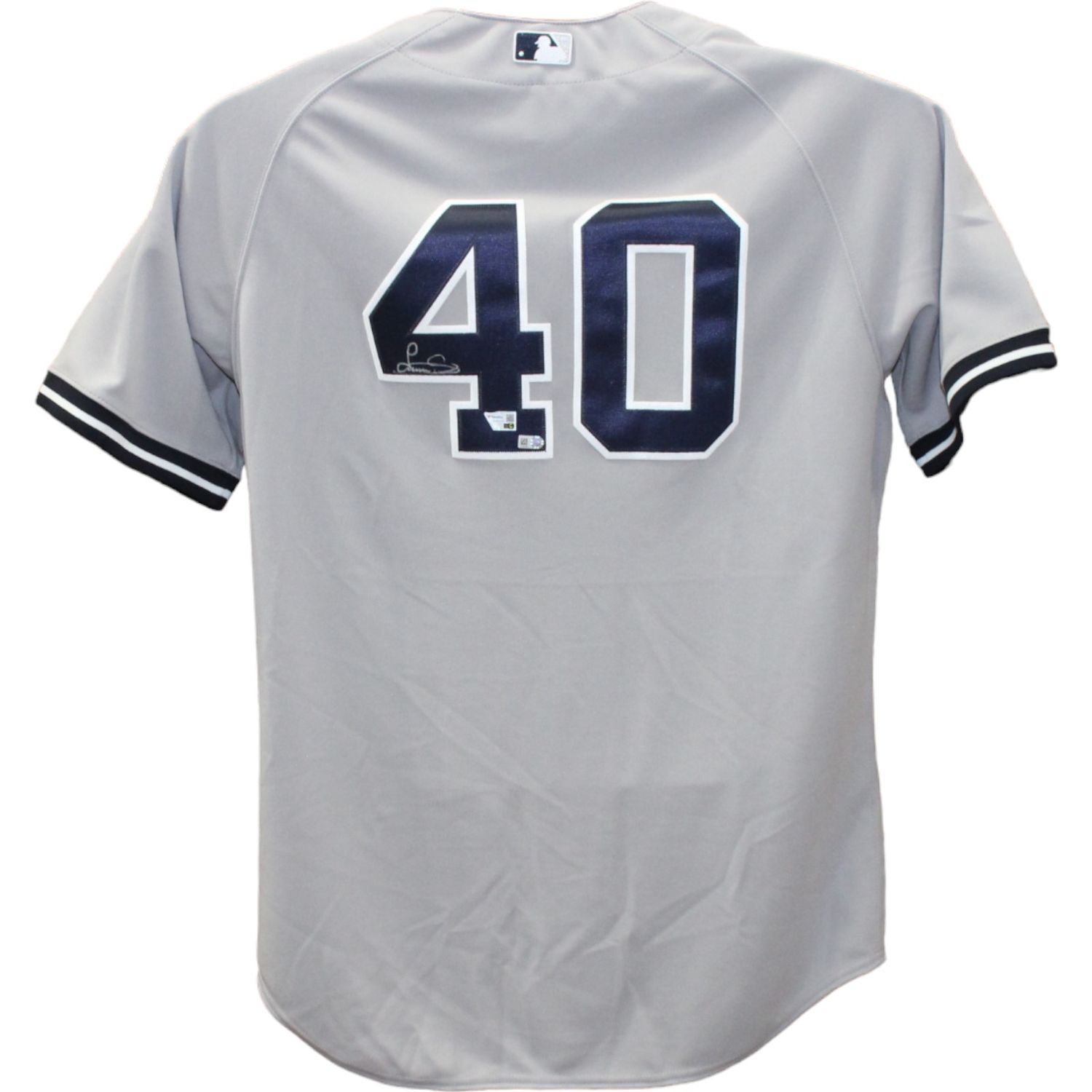 Luis Severino Autographed/Signed Yankees Grey Jersey FAN
