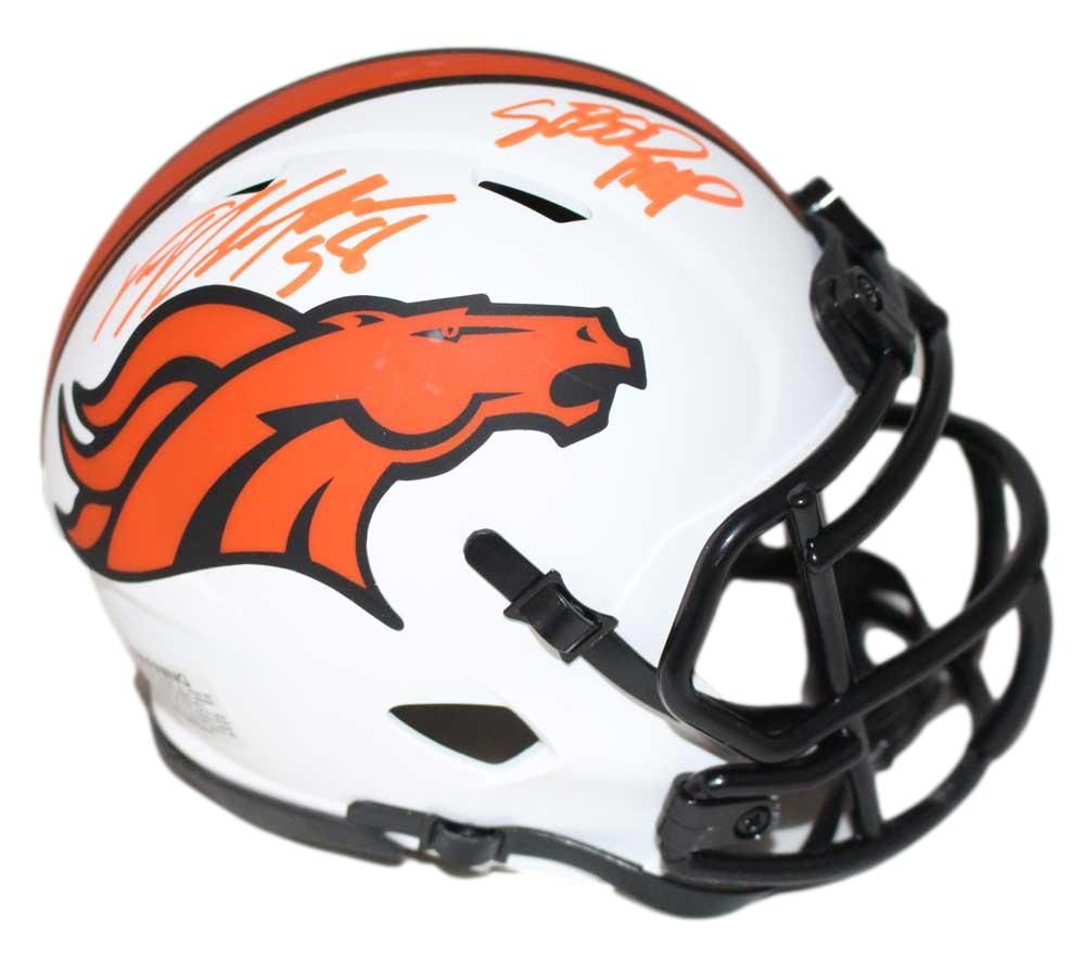 Von Miller Autographed Denver Broncos Lunar Mini Helmet SB MVP JSA