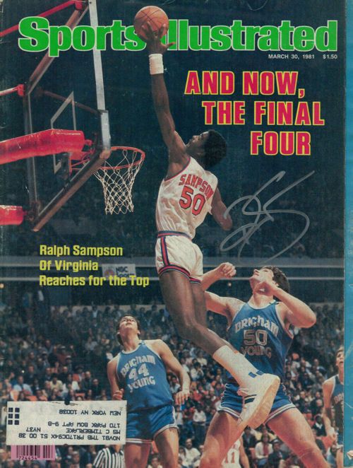 Ralph Sampson Autographed March 30, 1981 Virginia Cavaliers Sports Illustrated