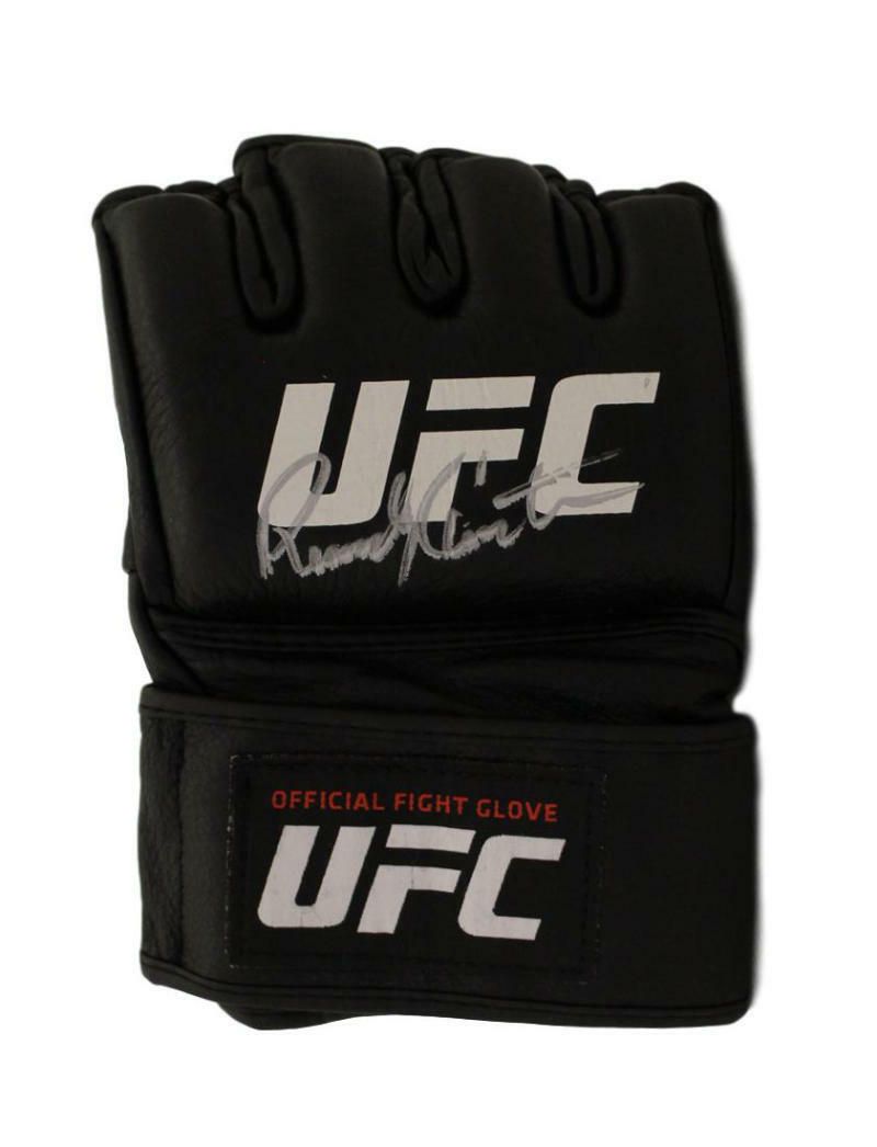Randy Couture Autographed UFC Official Black Right Handed Med Glove BAS