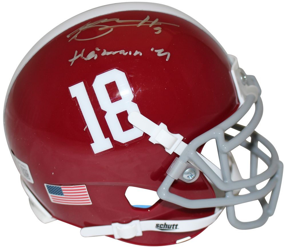 Bryce Young Signed Alabama Crimson Tide Mini Helmet Heisman Beckett