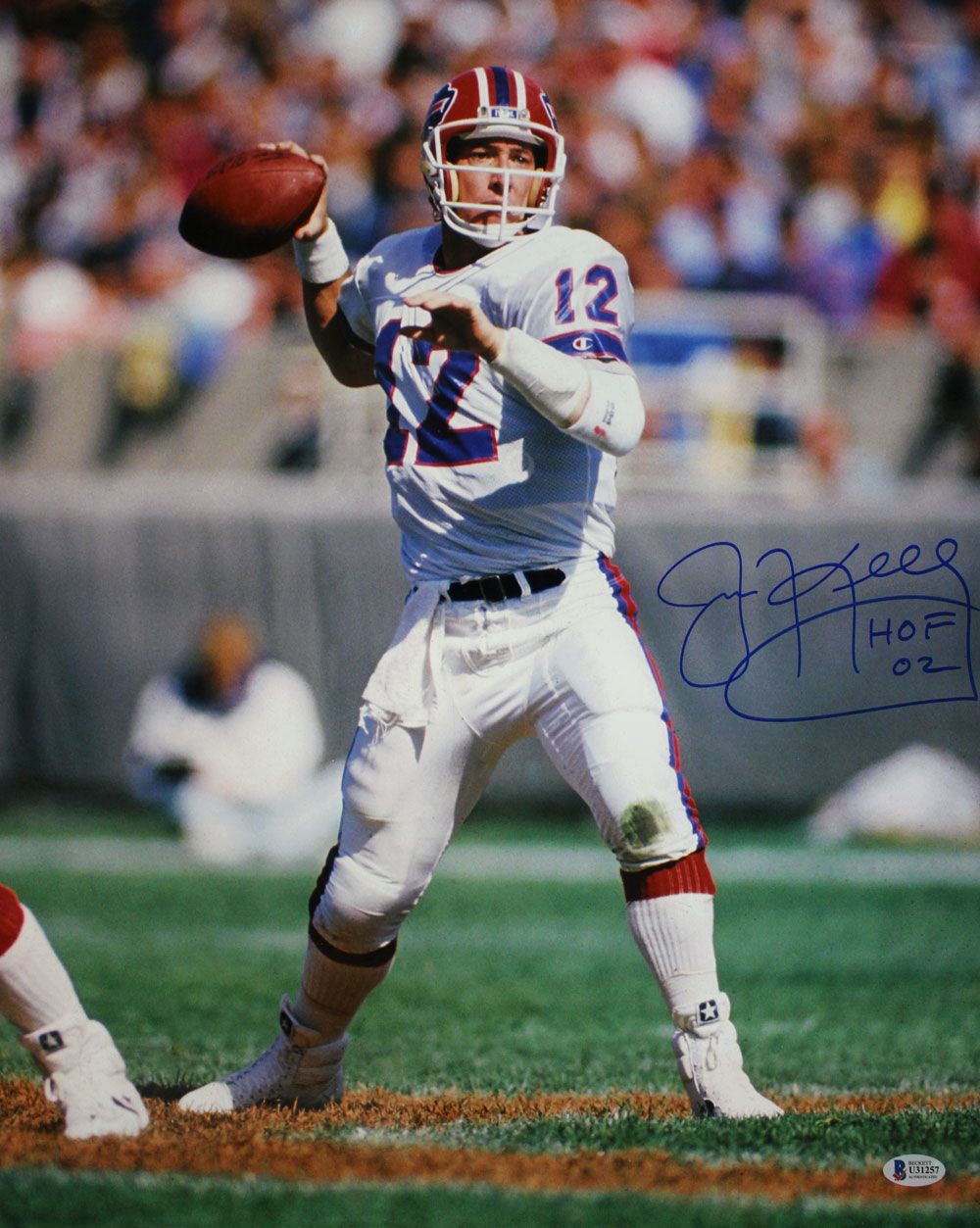 Jim Kelly Autographed/Signed Buffalo Bills 16x20 Photo HOF BAS