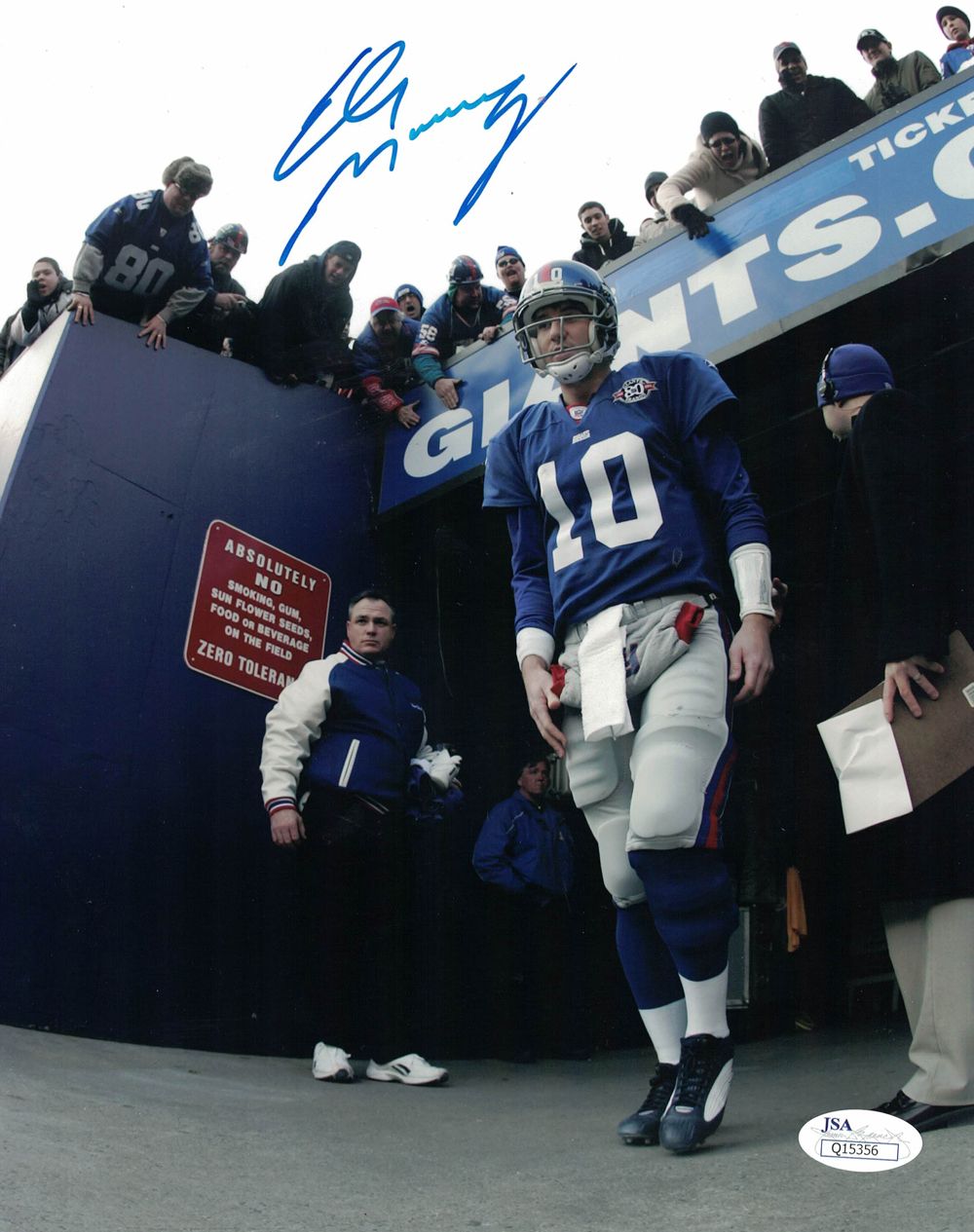 Eli Manning Autographed/Signed New York Giants 8x10 Photo JSA