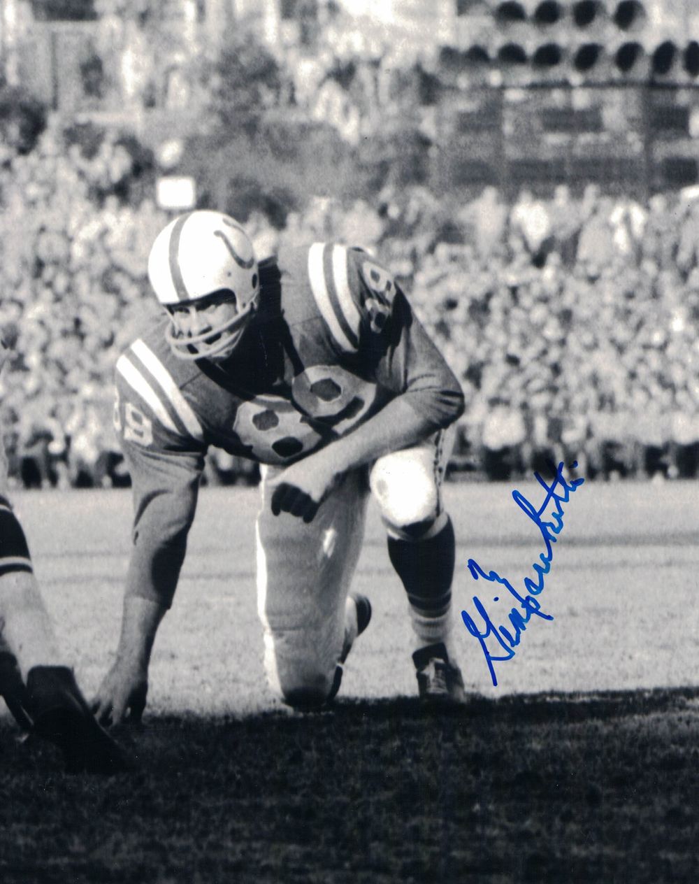 Gino Marchetti Autographed/Signed Baltimore Colts 8x10 Photo