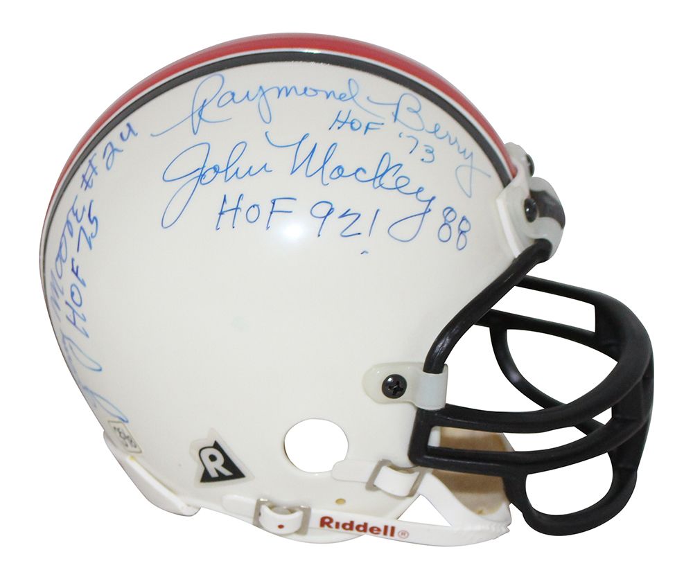 Mackey Berry Donovan &amp; Moore Signed HOF Replica Mini Helmet BAS