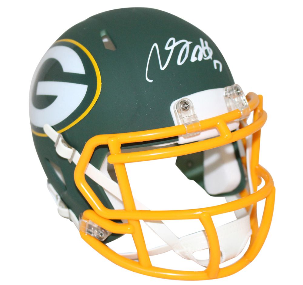 Davante Adams Autographed Green Bay Packers AMP Mini Helmet JSA