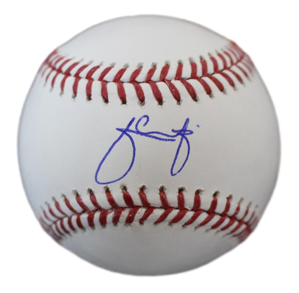 Julio Urias Autographed/Signed Los Angeles Dodgers OML Baseball JSA